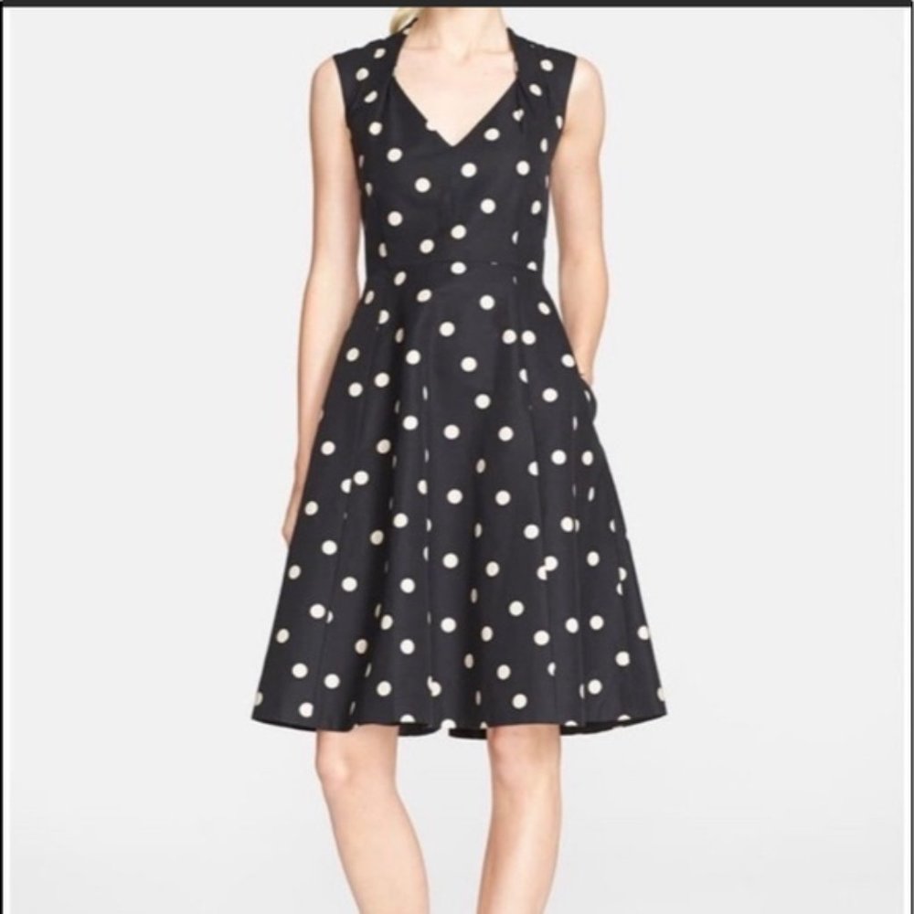 SOLD - NOT FOR SALE  Kate Spade Polka Dot Fit and Flare Dress